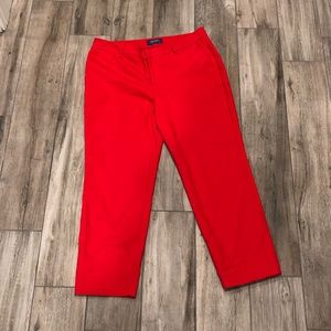 Old navy red Harper capris size 8